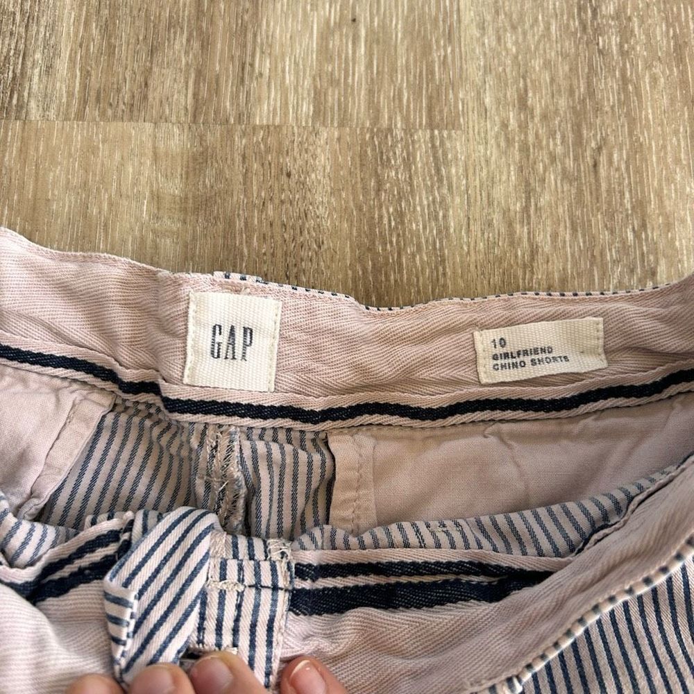 Gap Stripe girlfriend shorts jean cotton - Picture 3 of 5